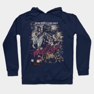 Wolf Cop Vintage Cracked Hoodie